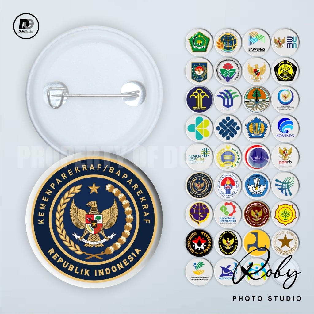 Jual [PIN PRESS] KEMENTERIAN INDONESIA Pin Bros Aksesoris Souvenir ...