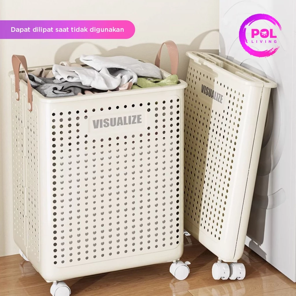 Pol - keranjang laundry lipat portable plastik