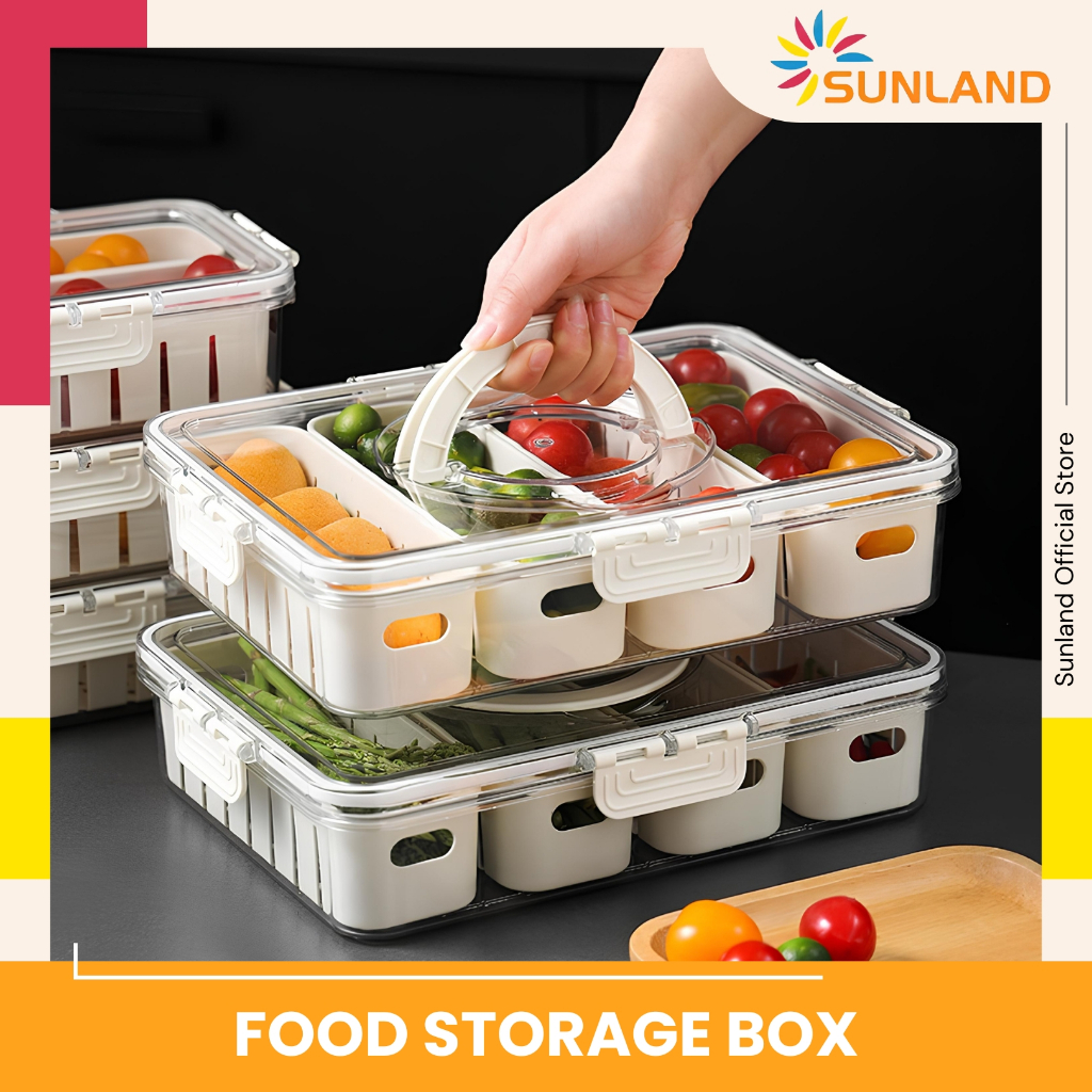 Jual SUNLAND Food Container Kotak Wadah Penyimpanan Makanan Ringan di ...