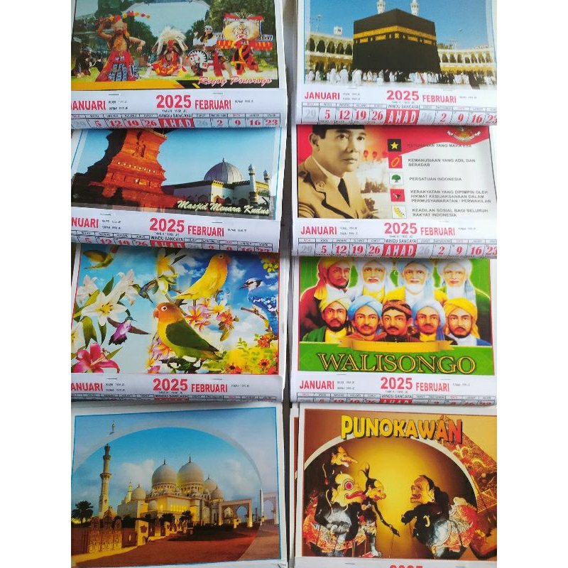 Jual Kalender 2025 | Kalender Wuku Kecil 2025 / Kalender Pasaran 2025