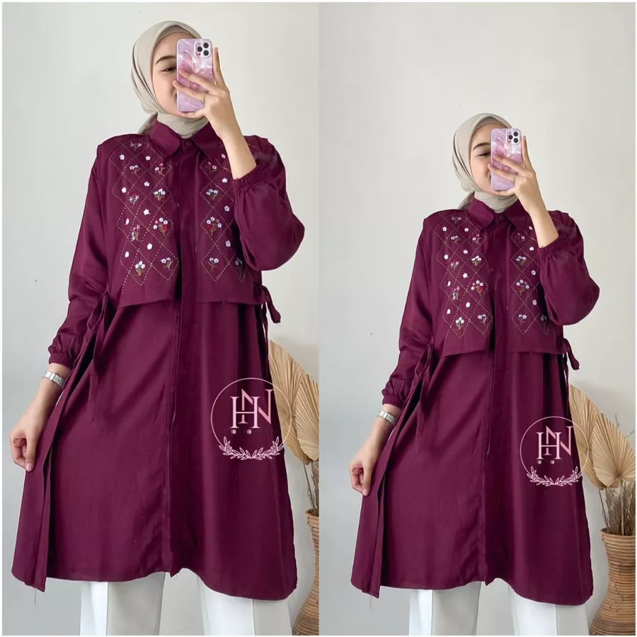 Savia Tunik Bordir Rayon Premium