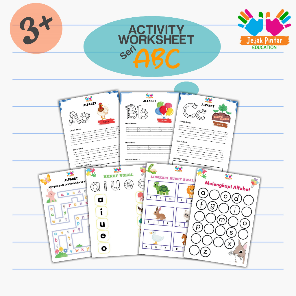 Jual Activity Worksheet Seri ABC- Lembar Kerja Edukasi Aktivitas Anak ...