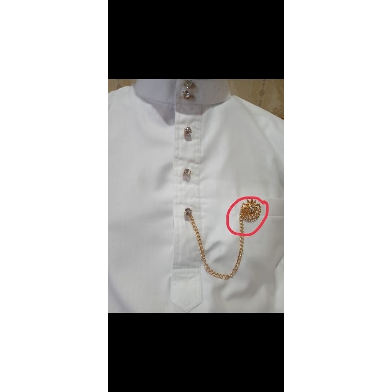Jual Kancing Rantai Baju Melayu + Bros | Shopee Indonesia