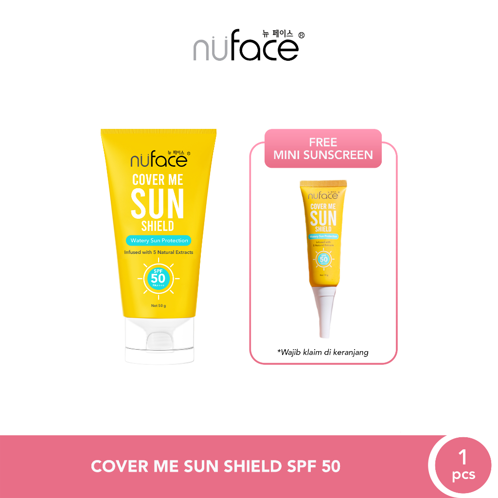 Jual Nuface Sunscreen Cover Me Sun Shield SPF 50 PA++++ | Shopee Indonesia