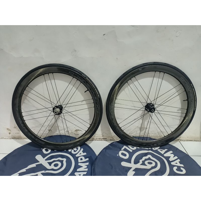 【整備清掃済】CAMAGNOLO BORA WTO 45 DB Campagnolo Bora WTO 45 Carbon Clincher Dark