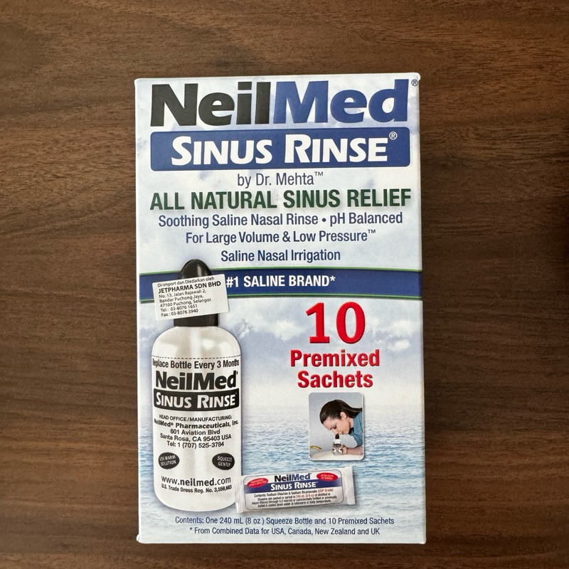 Jual neilmed sinus rinse starter kit with 10 premixed sachets | Shopee ...