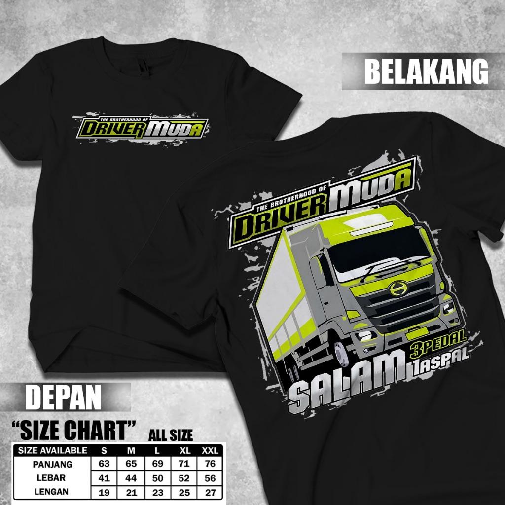 Jual Kaos Driver Muda Salam 3 Pedal 1 Aspal - Baju Distro Racing Kata ...