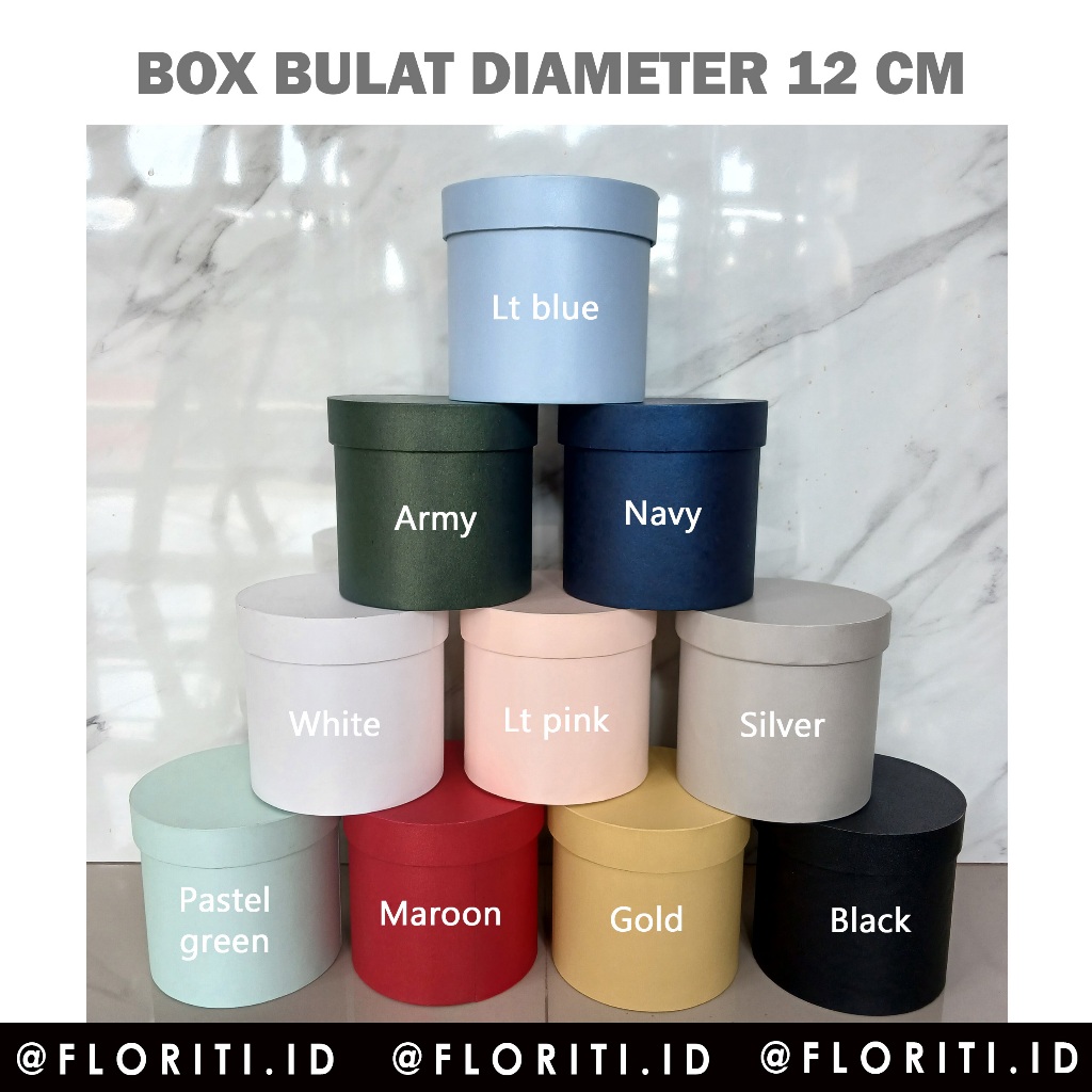 Jual Round Box 12cm Bloom Box Kotak Kado Bulat Flower Box | Shopee ...