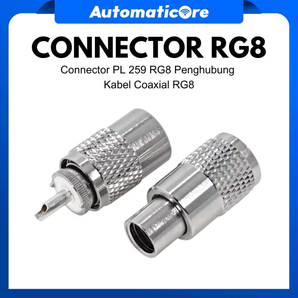 Jual Connector RG8 RG 8 PL Male Konektor Penghubung | Shopee Indonesia