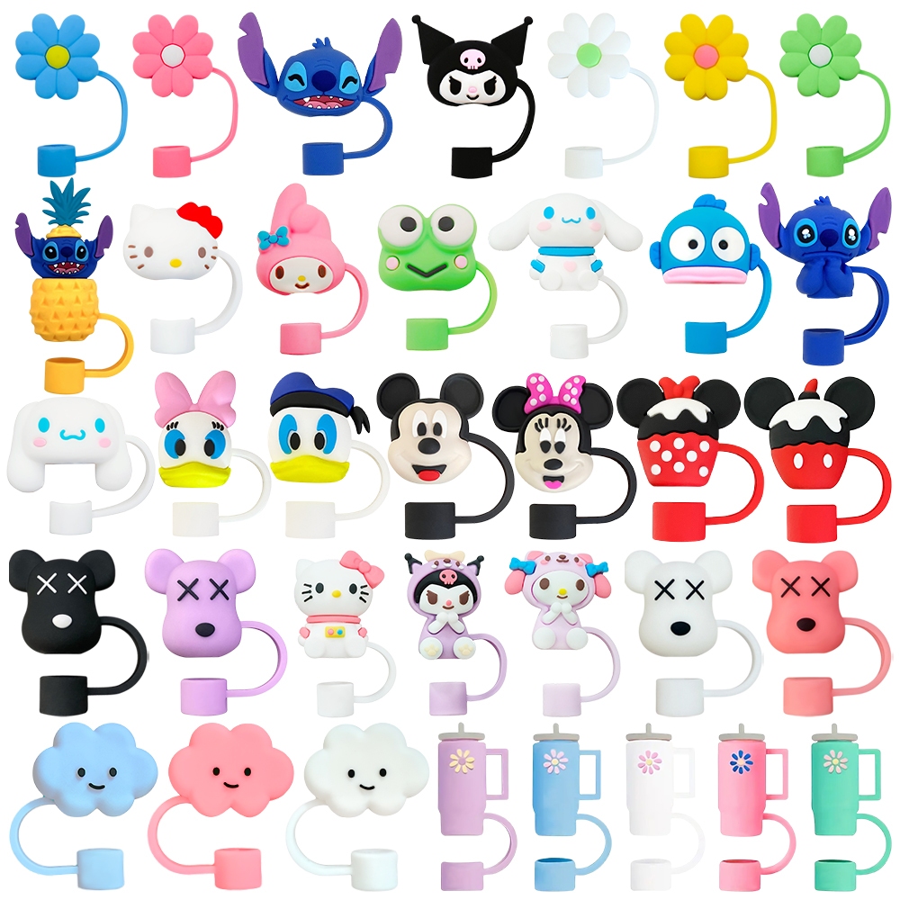 Jual 1 PCS Silikon Lucu Kartun Karakter sanrio 10mm Mickey Sedotan Plug ...