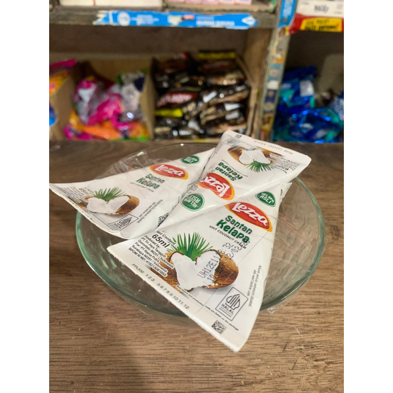 Jual Lezza Santan Kelapa 1 pak isi 3 pcs (Berhadiah mangkok mini cantik ...