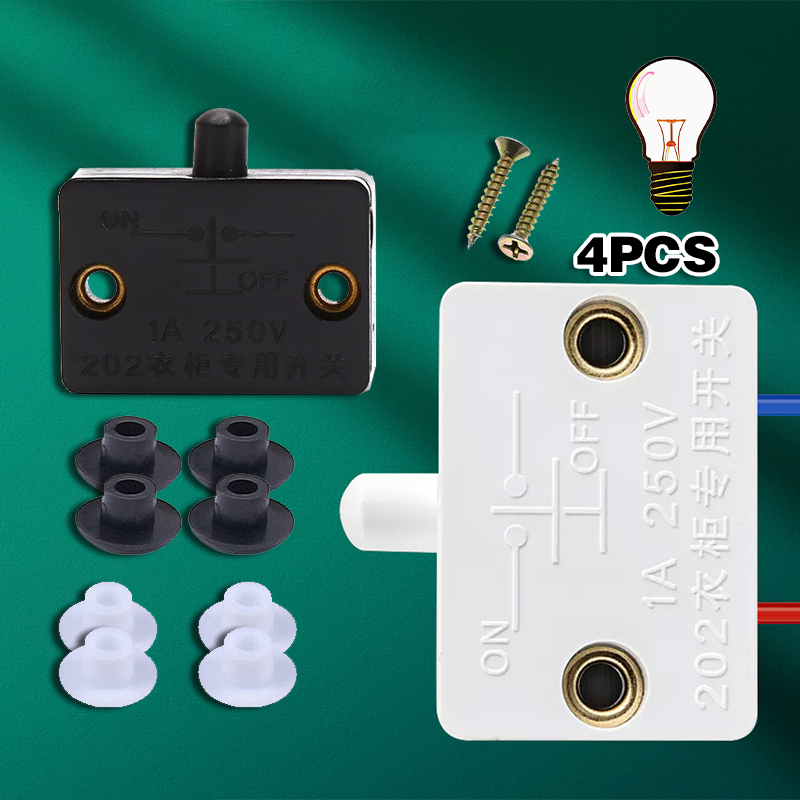 Jual 4Pcs Saklar Lampu Switch On Off Otomatis Lemari Kabinet Geser ...