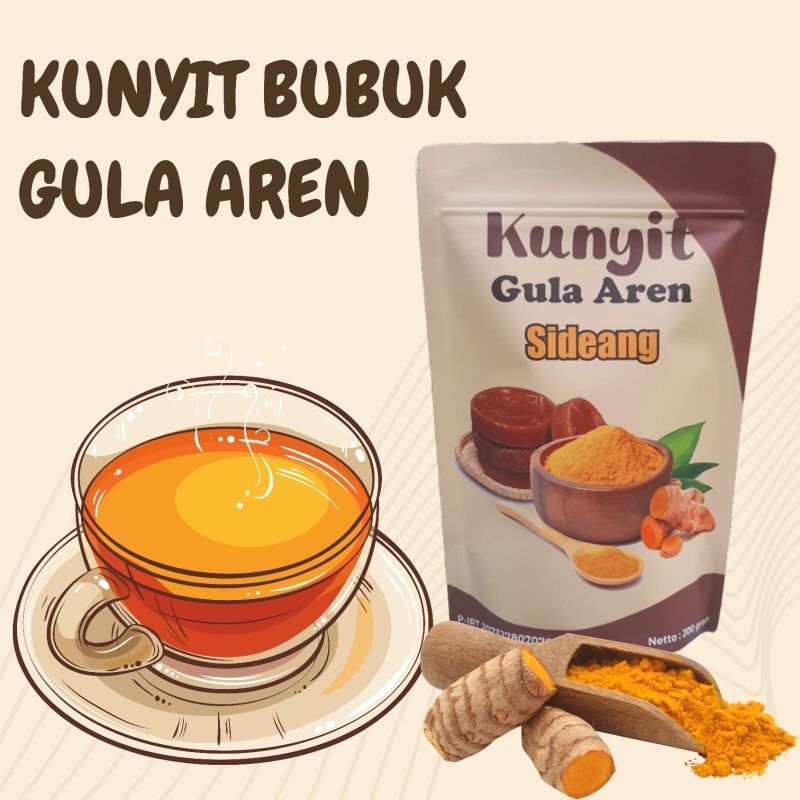 Obat Asam Lambung Kunyit Bubuk Plus Gula Aren