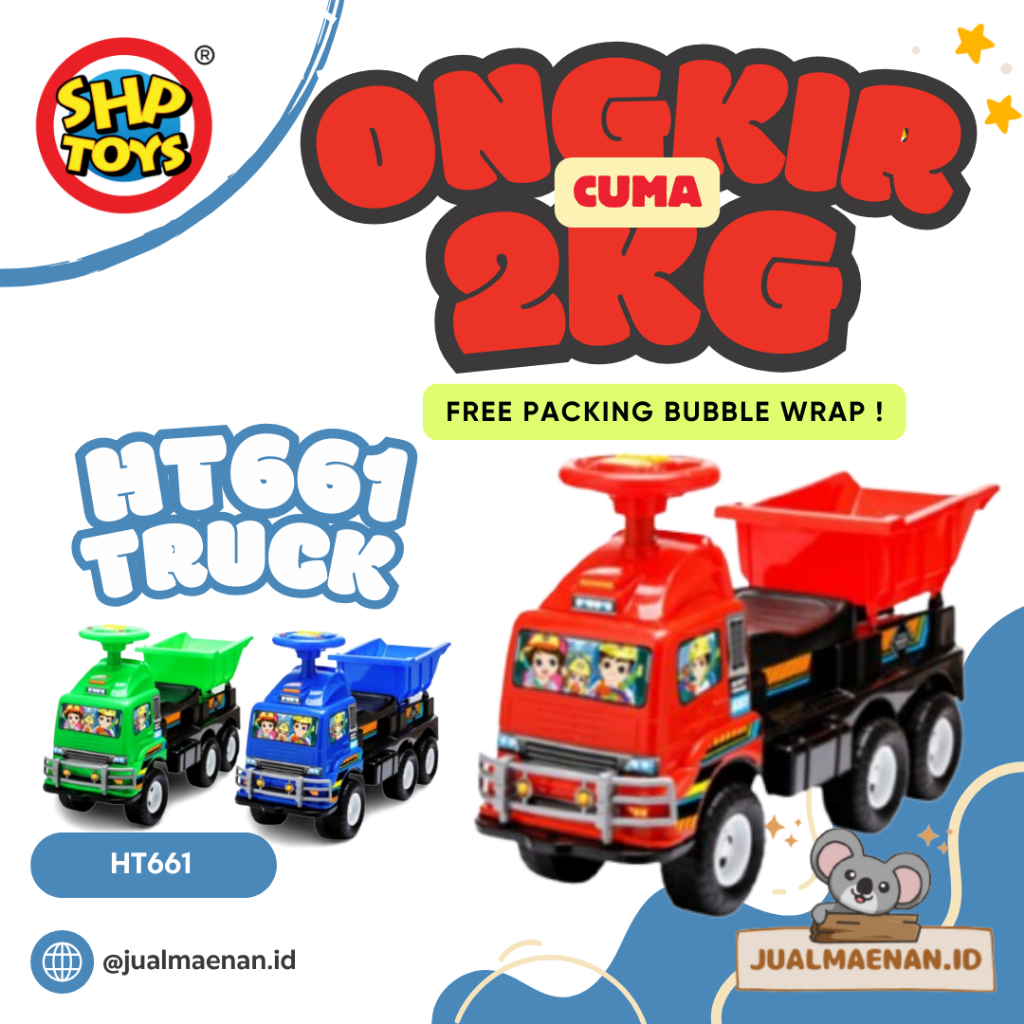Jual Mainan Anak Mobil Mobilan Duduk Mobil Dorong Truk - SHP Truck HT ...