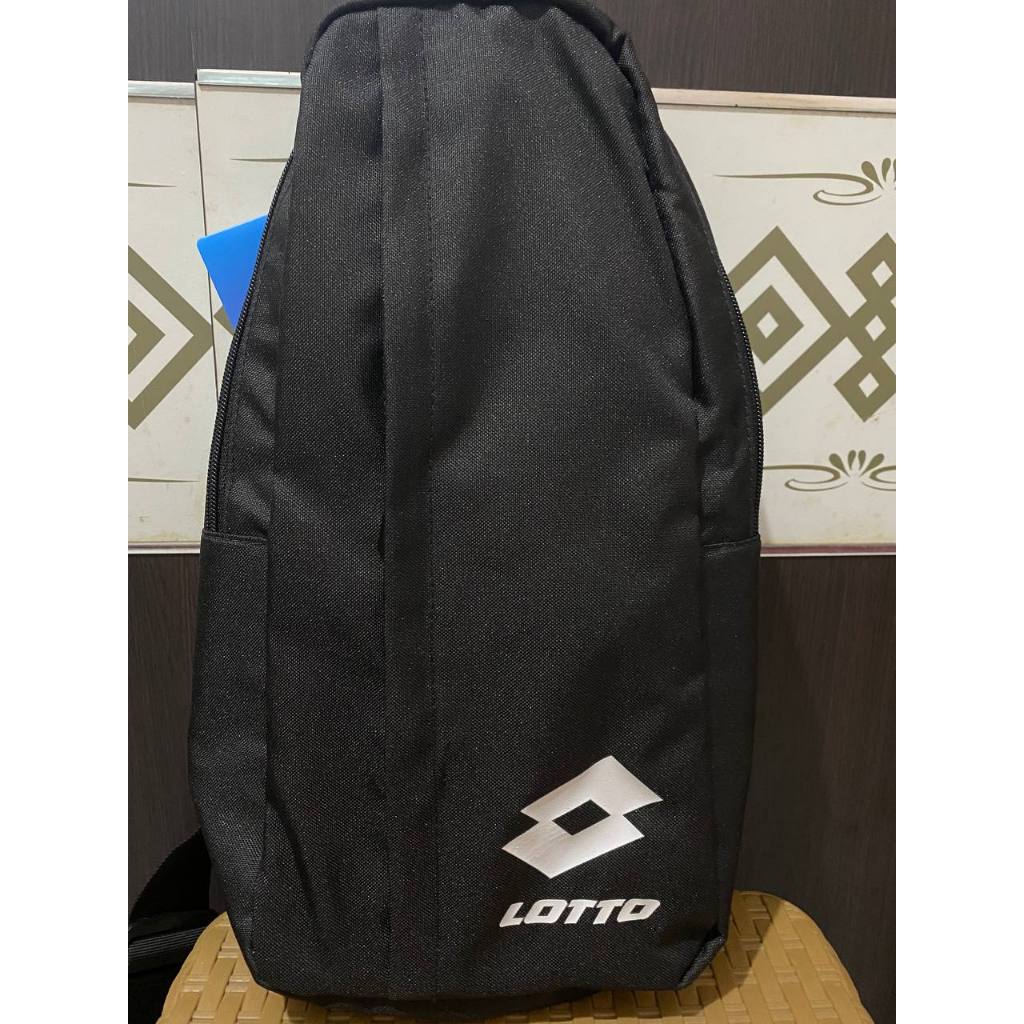 Jual Tas slempang/sling bag Lotto Hitam [ORIGINAL] | Shopee Indonesia