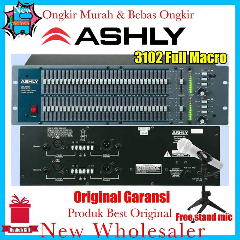 Jual Audio Equaliser EQ Graphic 31x2 Ashly 3102 New Full Macro Original ...