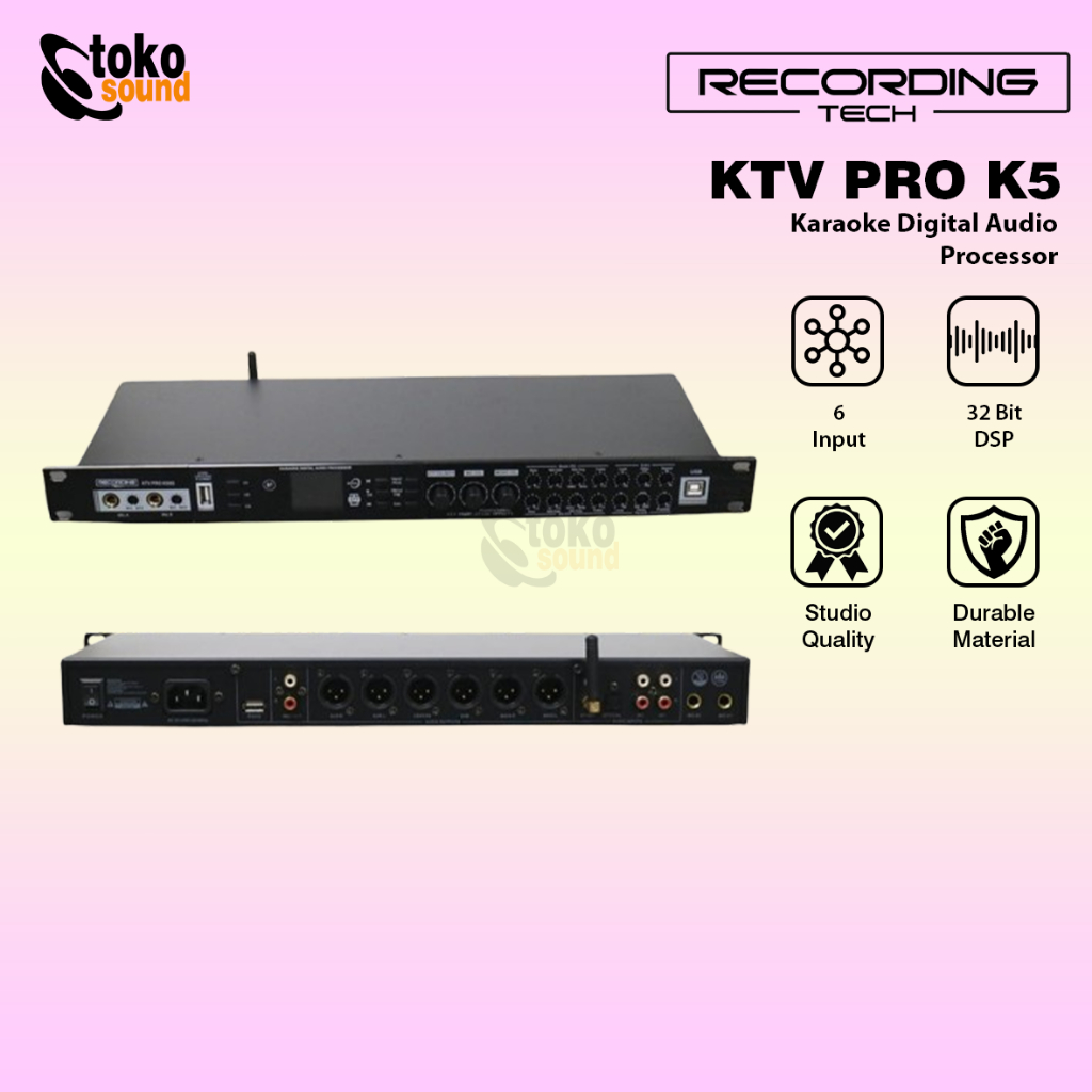 Jual Recording Tech KTV Pro K500 - Karaoke Digital Audio Processor ...