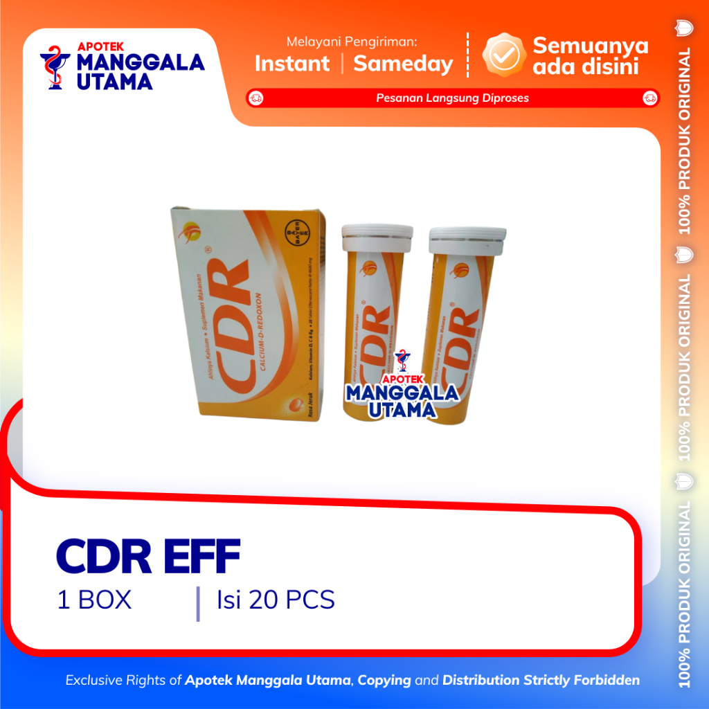 Jual CDR TAB EFFERVESCENT PER BOX @ 20 TABLET | Shopee Indonesia
