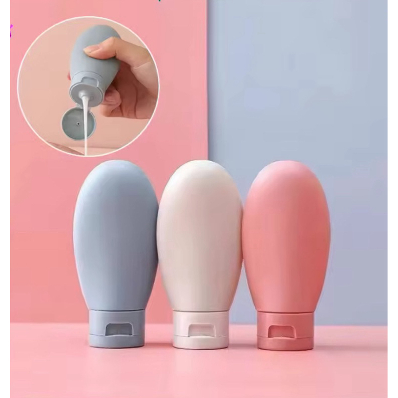 Jual Botol 60ml Sabun Shampoo Lotion Cair Travelling Macaron Fliptop ...