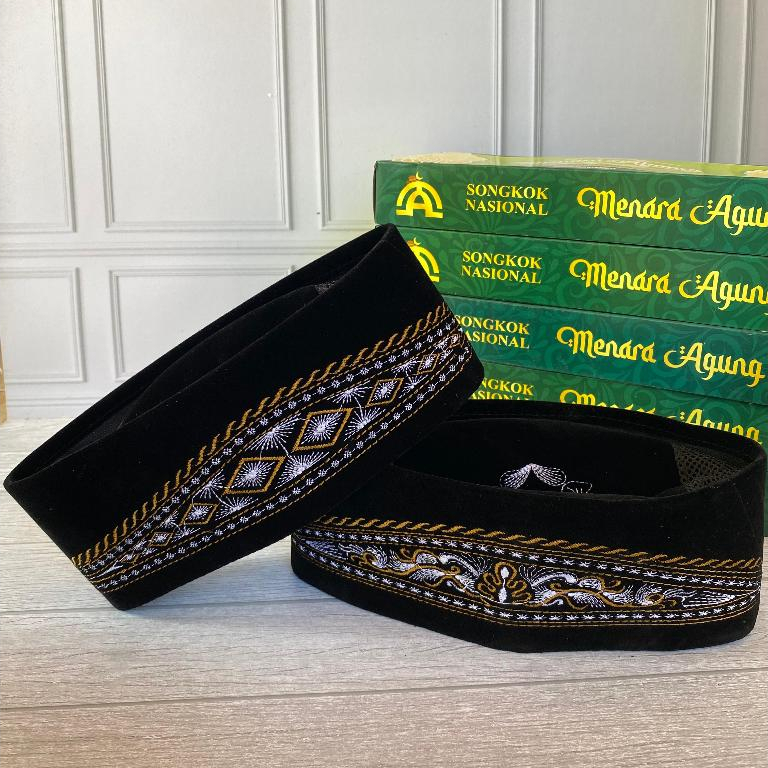 Jual Peci Songkok Kopiah Motif Batik Full Bordir Computer Bahan Bludru ...