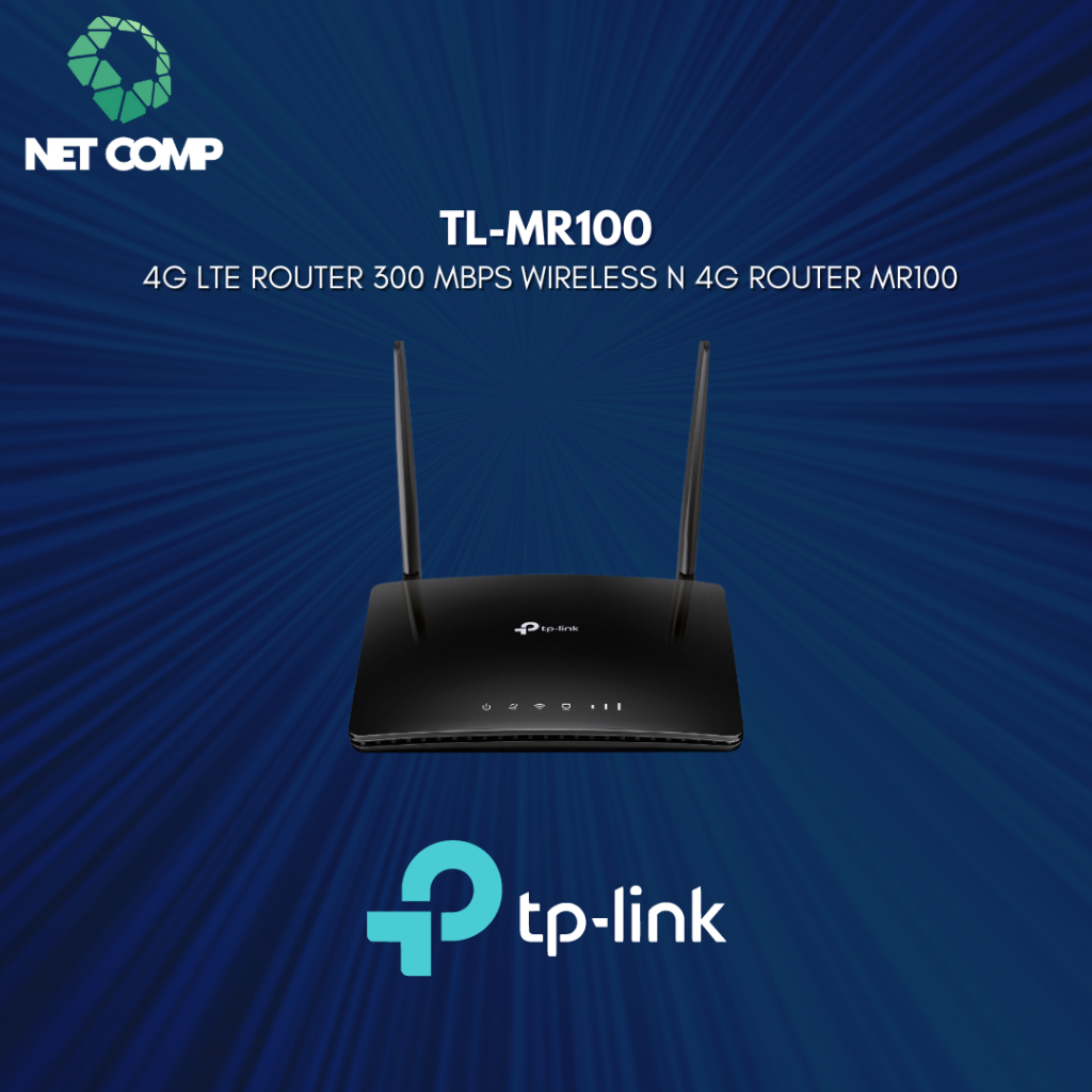 Jual Tp-link TL-MR100 4G LTE Router 300 Mbps Wireless N 4G Router MR100 ...