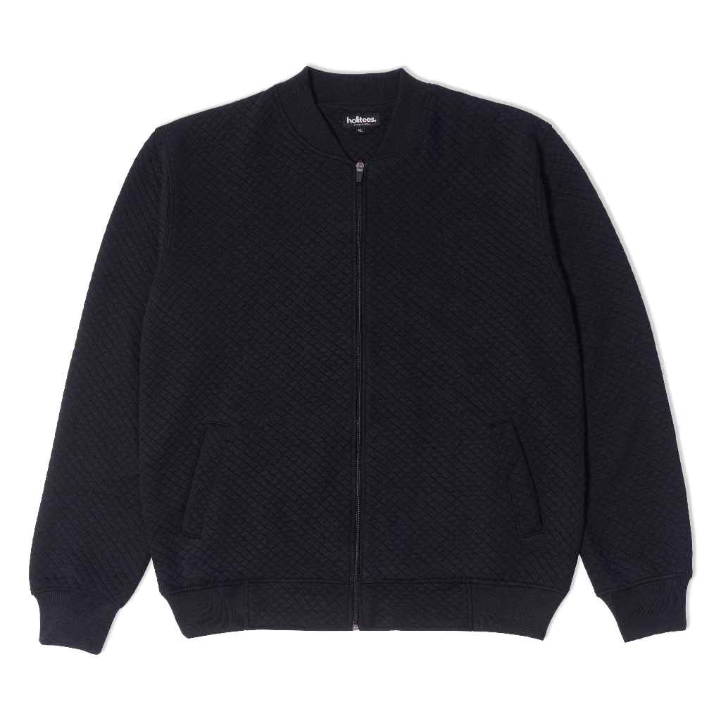Jual Holitees Jaket Bomber Diamond " Luxe Comfy Jacket BL " Black