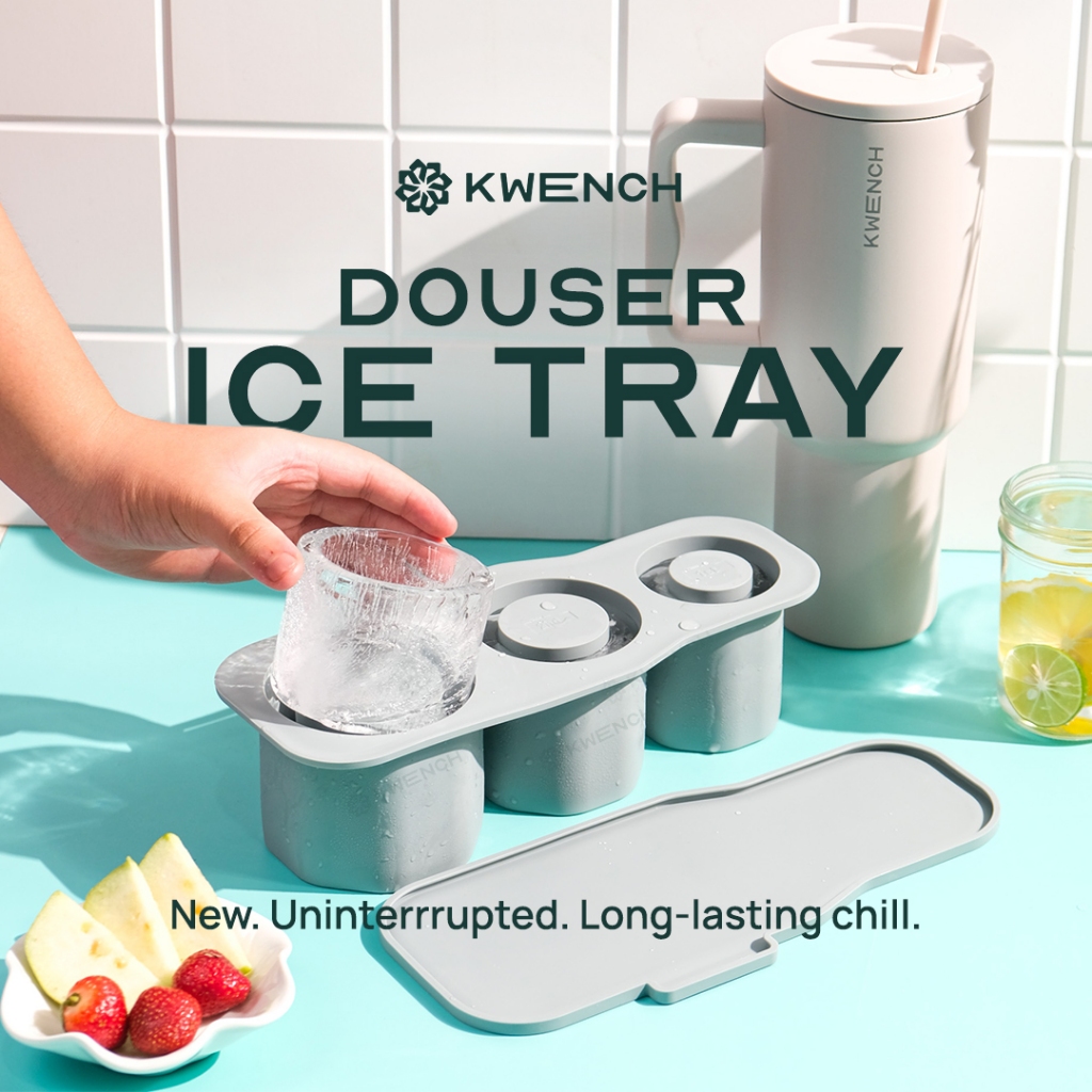 Jual KWENCH Douser Ice Tray | Cetakan Es Batu Silikon Silinder Tumbler ...