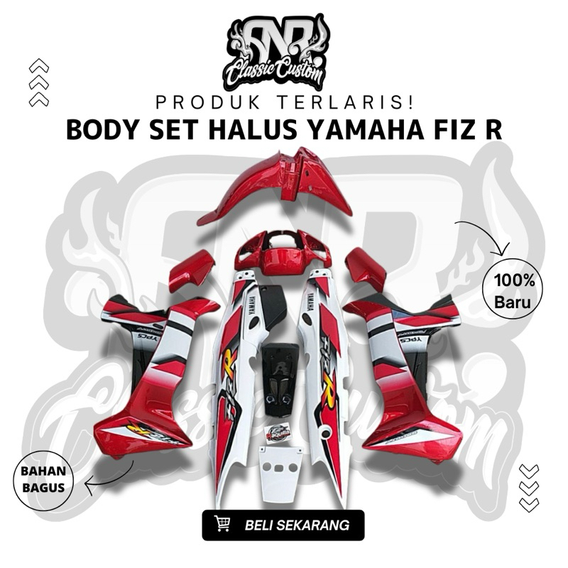 Jual cover bodi fullset full set body halus motor Yamaha fiz r fizr ...