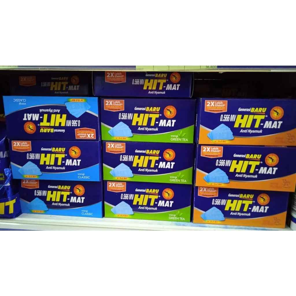 Jual HIT-MAT NEW Elektrik Refill isi 18+9 MAT (27pcs) obat nyamuk Hit ...
