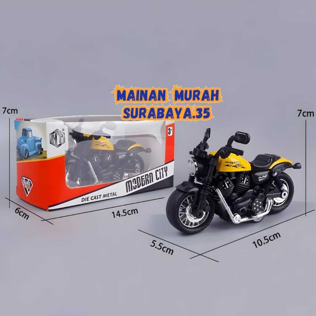 Jual 2 Model Mainan Anak Laki-laki Die Cast Modern City Sepeda Motor ...