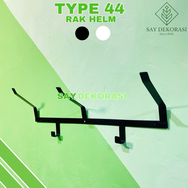 Jual SAY DEKORASI TYPE 44 Rak Gantungan Helm Susun Dinding 3 Simpel ...