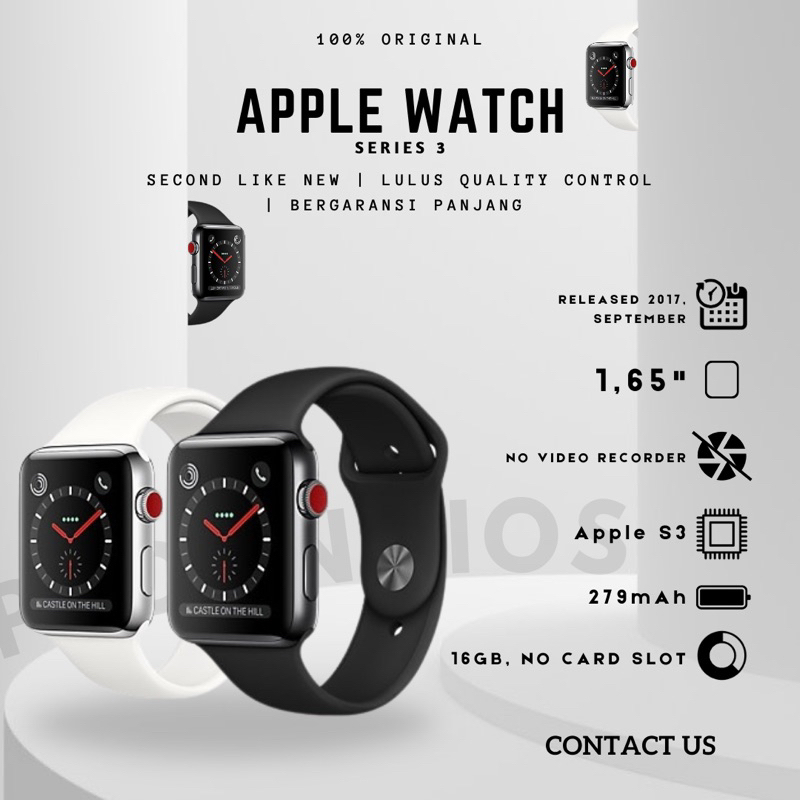 Apple watch series 3 bekas hotsell