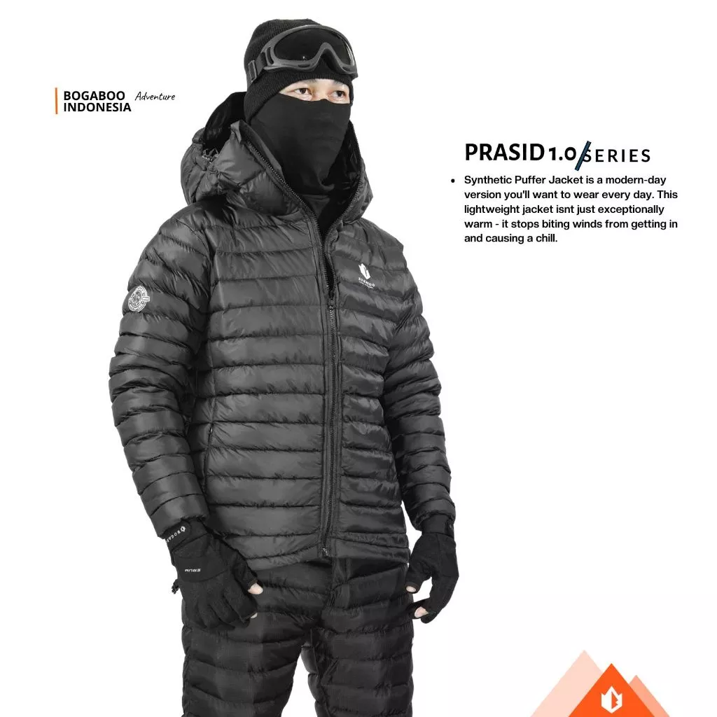Jaket Gorpcore Tebal Winter Bogaboo Seri Prasid 1.0 Pria Wanita - Jacket Puffer Musim Dingin - Jaket Gunung Dacron - Jaket Ultralight Pocket
