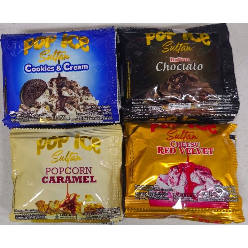 Jual POP ICE Sultan Edisi 23/25gr - Paket 5 Sachet | Shopee Indonesia