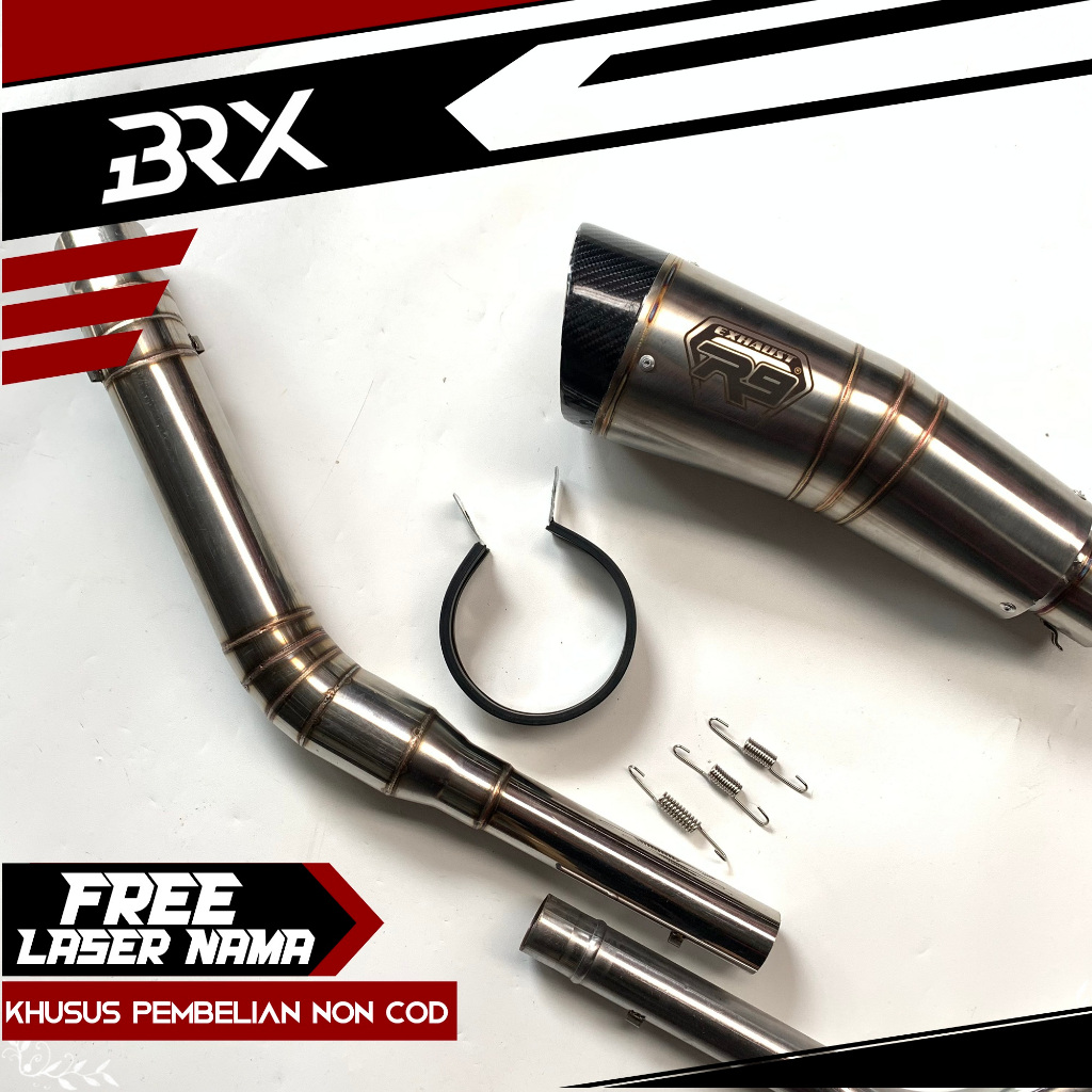 Jual Knalpot R9 h2 untuk Vixion R15 newCB CBR150 GSX mx SatriaFU sonic ...