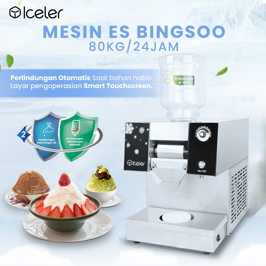 Jual Iceler Mesin Es Bingsoo 600Watt 80kg/24Jam Bingsu Snow Ice Maker ...