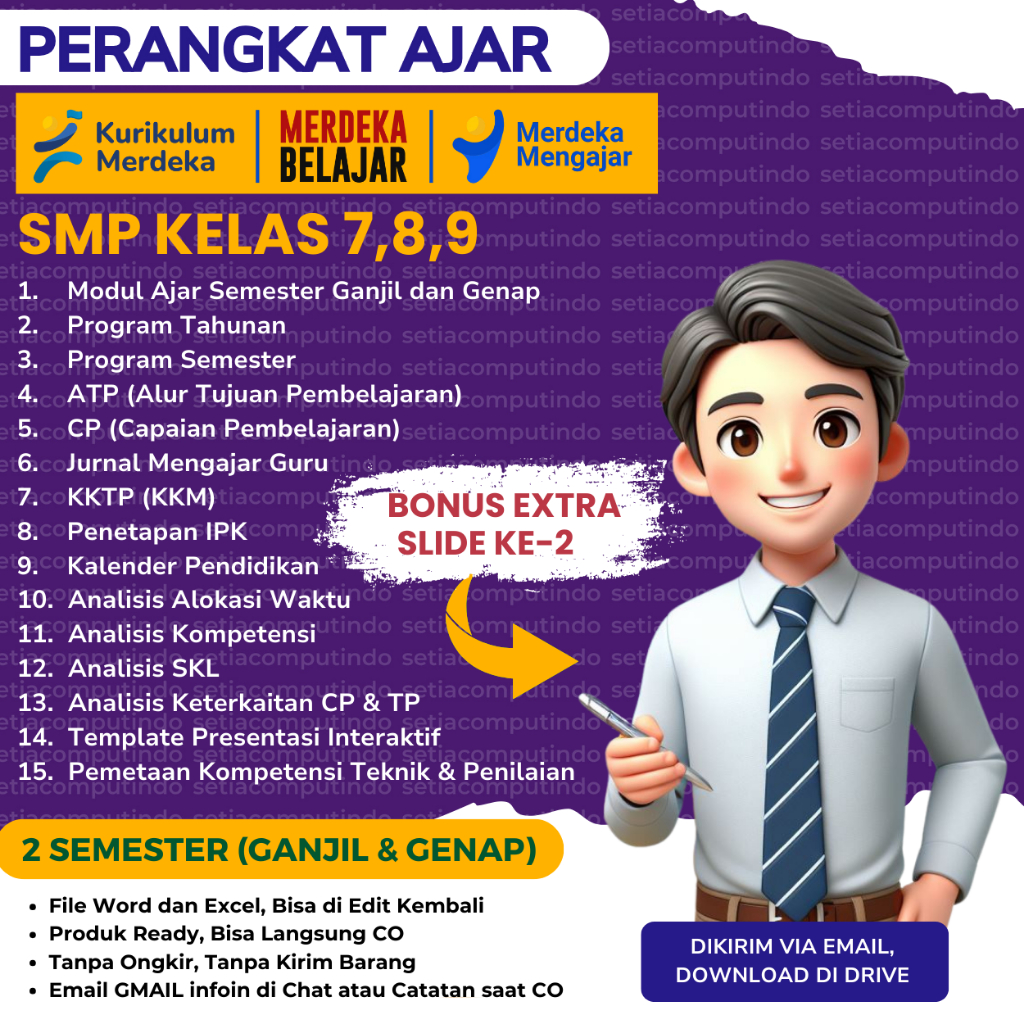 Perangkat l Ajar SMP Kelas 7, 8 ,9 IKM Kumer Kurikulum Merdeka