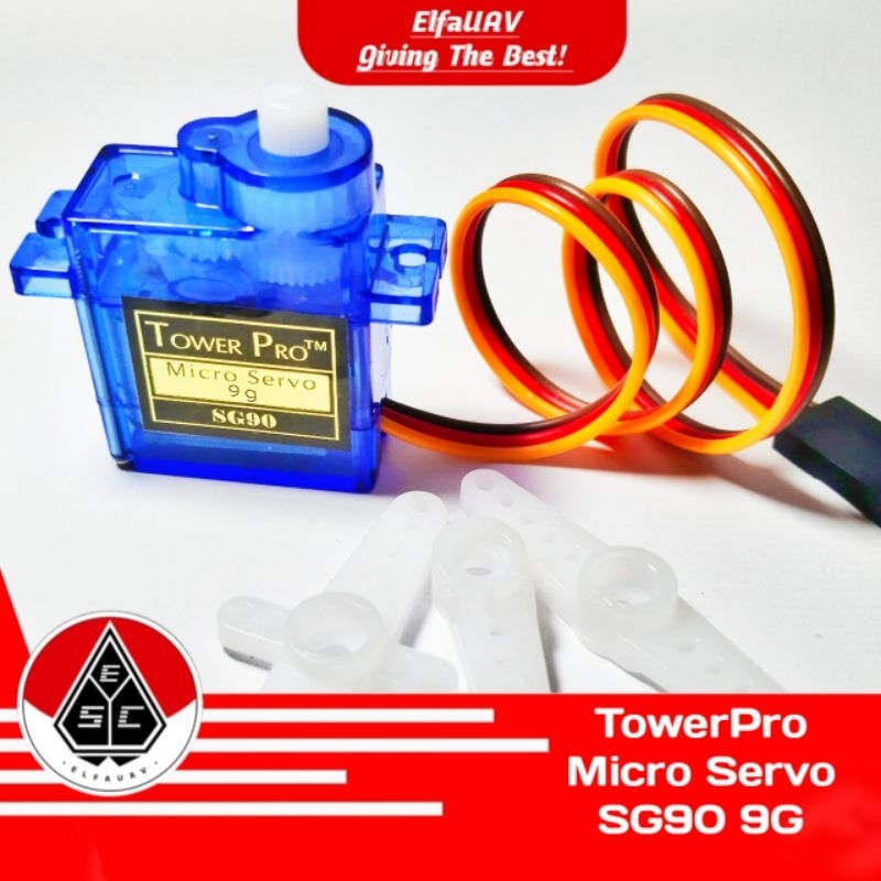 Jual TOWER PRO MICRO SERVO SG90 MICRO MOTOR SG-90 9g | Shopee Indonesia