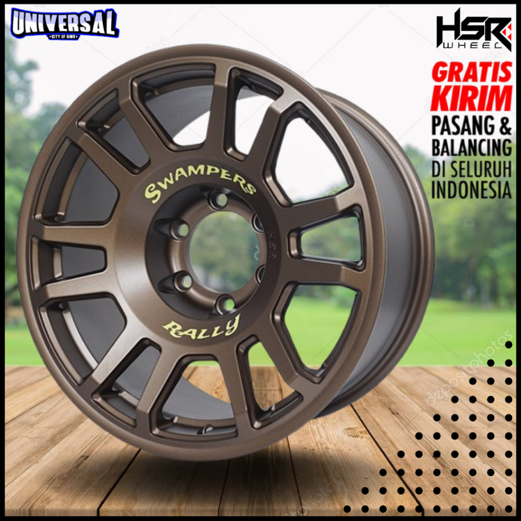 Jual VELG MOBIL RACING HSR SWAMPERS R18 H6X139,7 BUAT MOBIL PAJERO ...