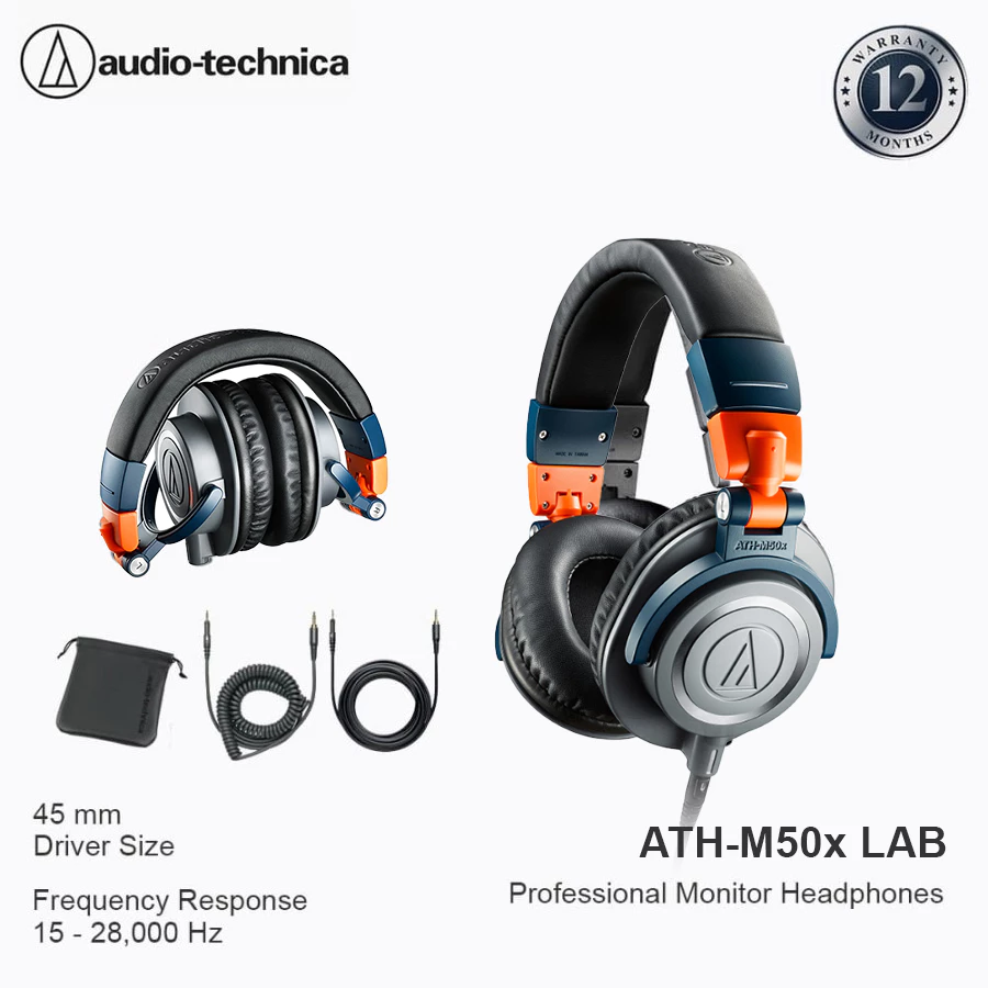 Audio-Technica ATH-M50x LAB Professional Monitor Headphones Limited Edition