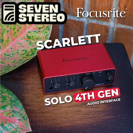 Focusrite Scarlett Solo generasi ke-4 untuk produksi musik profesional