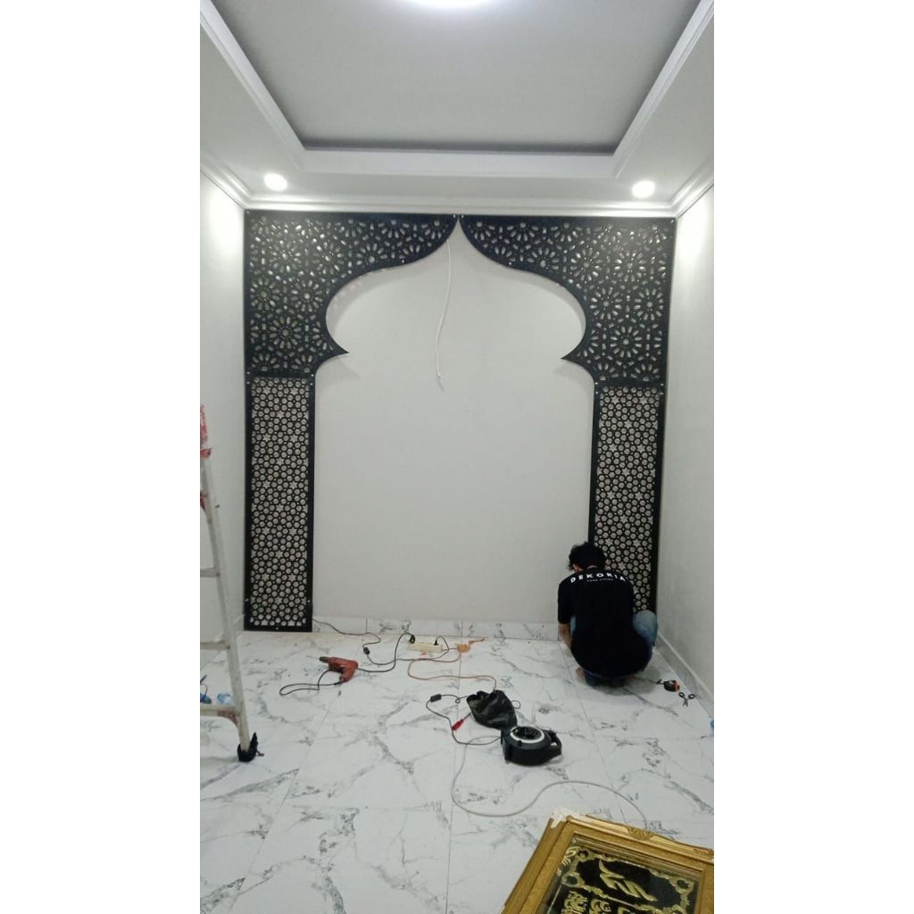 Jual Mihrab Mushola Rumah Estetik Islamic + LED | MEKKAH | Shopee Indonesia
