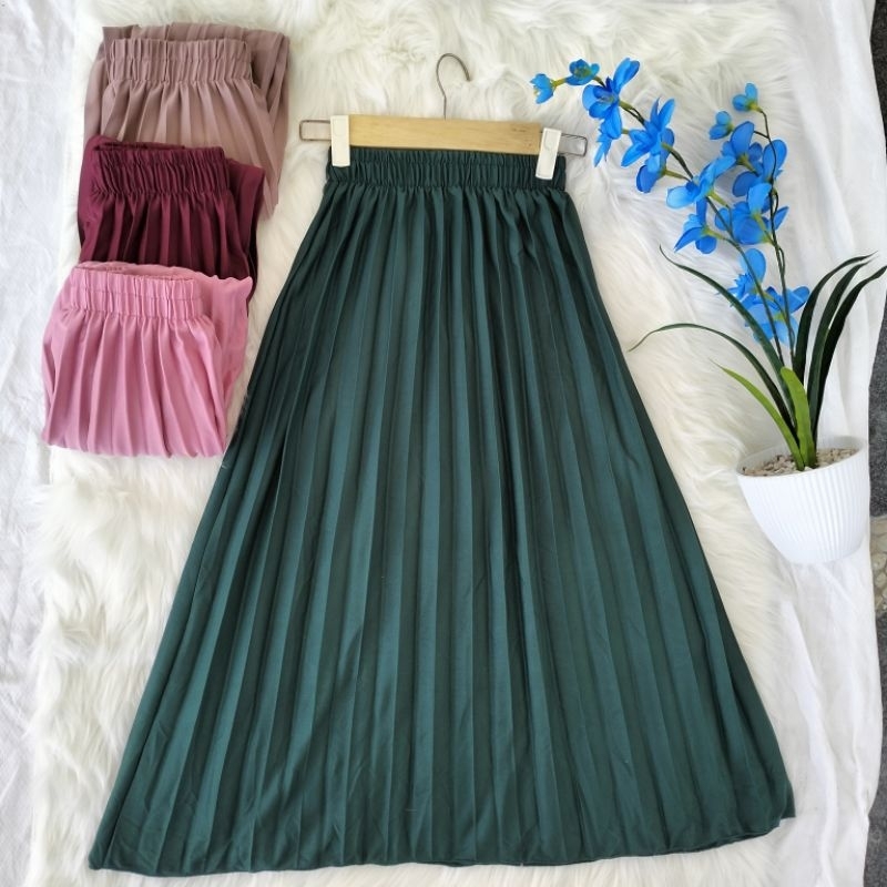 Jual ROK PLISKET ANAK PEREMPUAN USIA 4-13 TAHUN / ROK PLISKET PEREMPUAN ...
