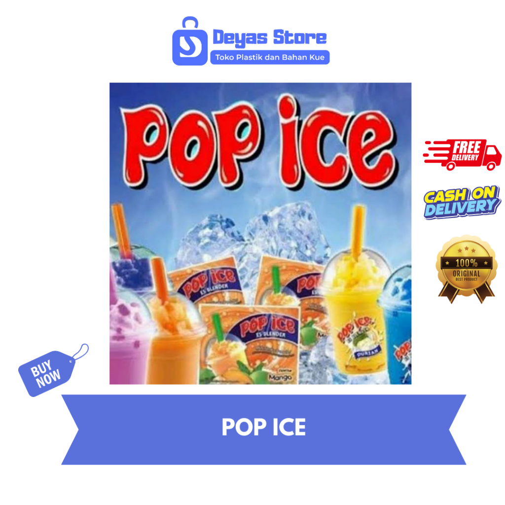 Jual POP ICE BLANDER/POP ICE ANEKA RASA 25GR | Shopee Indonesia