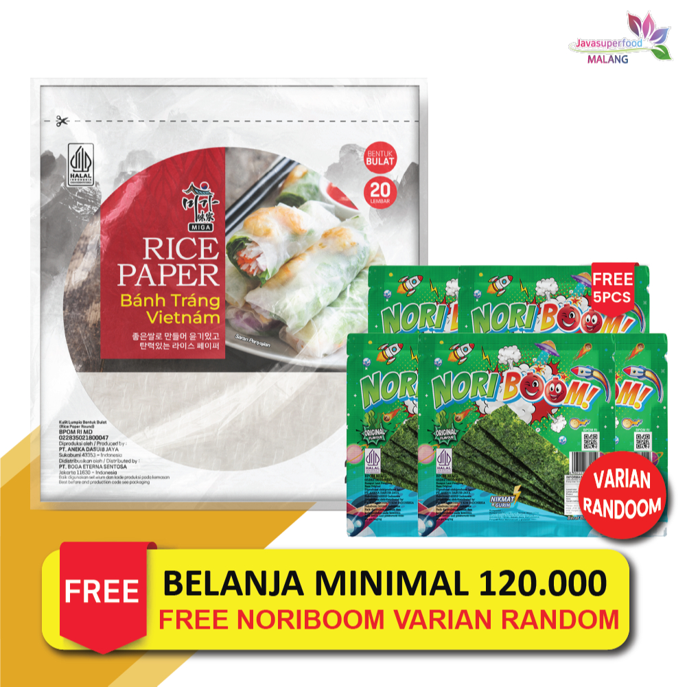 Jual Rice Paper Miga 200G / Banh Trang High Quality Rice Paper / Kulit ...