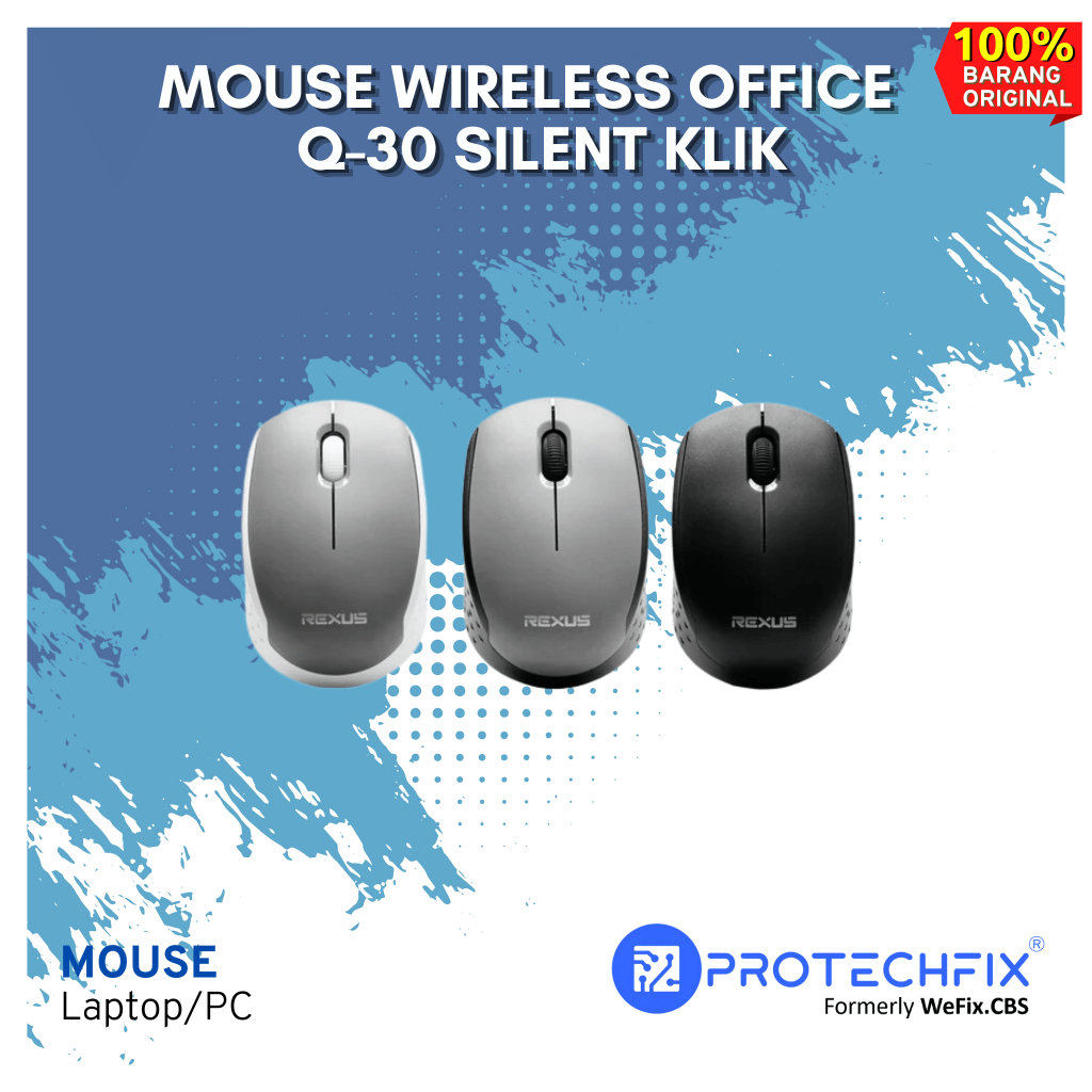 Jual Rexus Mouse Wireless Office Q30 Silent Click | Shopee Indonesia