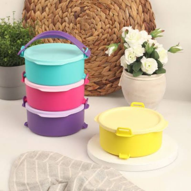 Jual Small Click To Go Round Tupperware | Shopee Indonesia