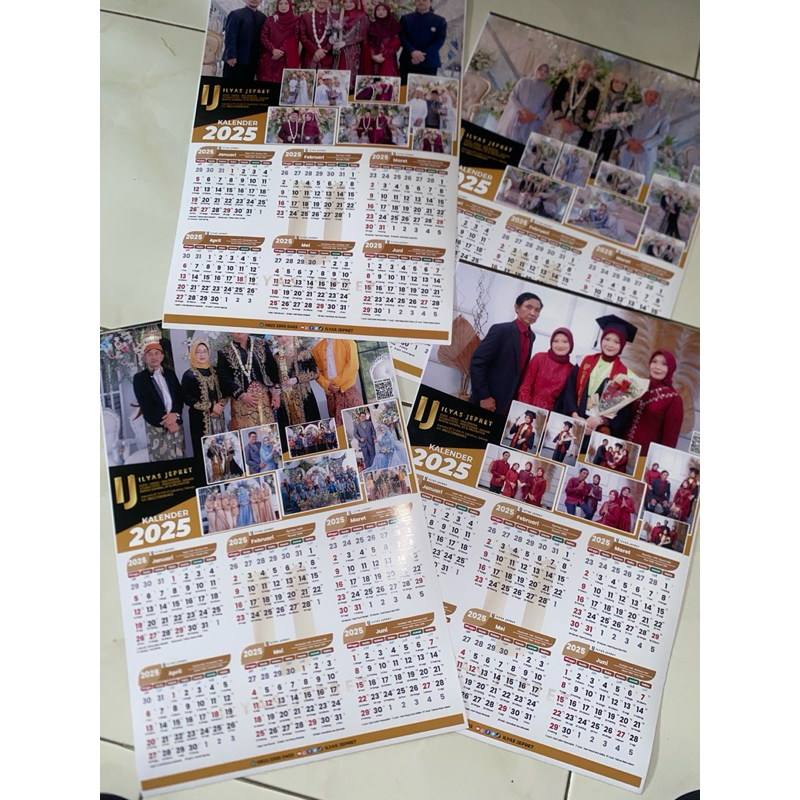 Jual KALENDER CUSTOM 2025 2 lembar BISA ISI 15 FOTO | Shopee Indonesia