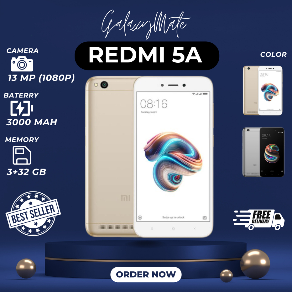 Jual XIAOMI REDMI 5A 3/32 GB FULLSET BARU GARANSI 1 TAHUN | Shopee ...