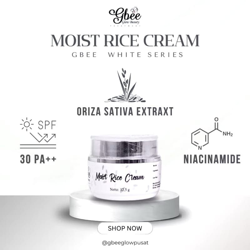 Jual Gbee Moisturizer Rice Cream Extract Niacinamide | Shopee Indonesia
